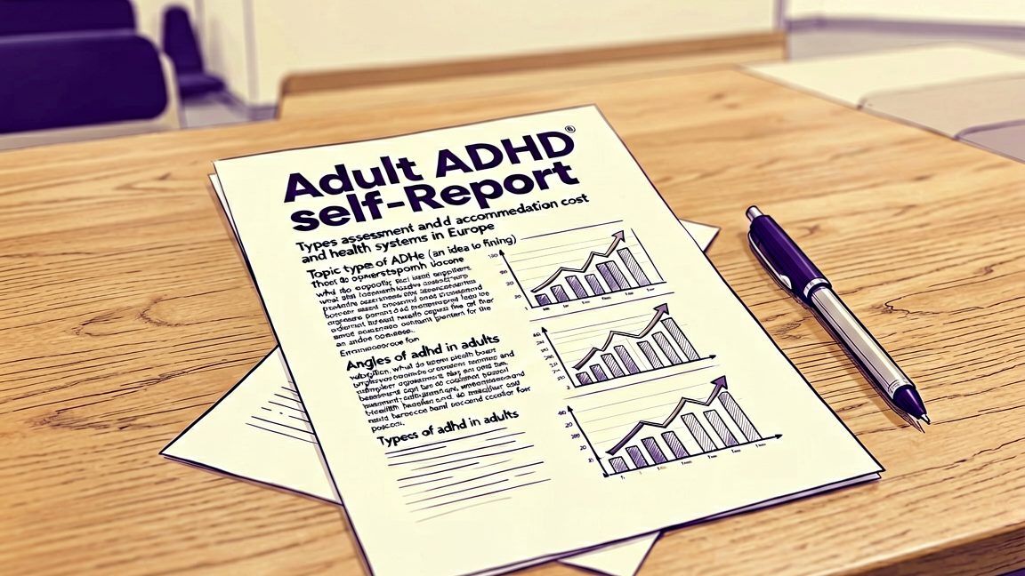 Printed Adult ADHD self‑report questionnaire used in European occupational health assessments